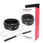 Darkness Bondage-Weiche Leder Halskette mit Kette · Sextoys
