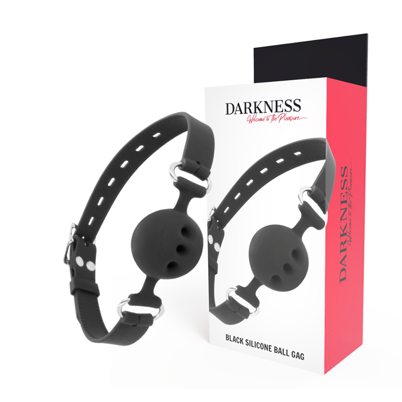 Darkness Bondage-Schwarz atmungsaktiver Silikon-Muffer · Sextoys