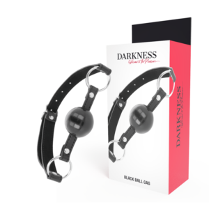 Darkness Bondage-Darkness Gag mit Schwarz-Pellet · Sextoys