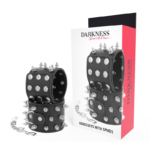 Darkness Bondage-Skulls and Bones Handschellen Schwarz mit Razzien · Sextoys