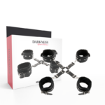 Darkness Bondage-Handschellen Leder für schwarze Hände und Füße · Sextoys