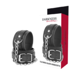 Darkness Bondage-Darkness Handgelenke aus schwarzem Leder strukturiert · Sextoys