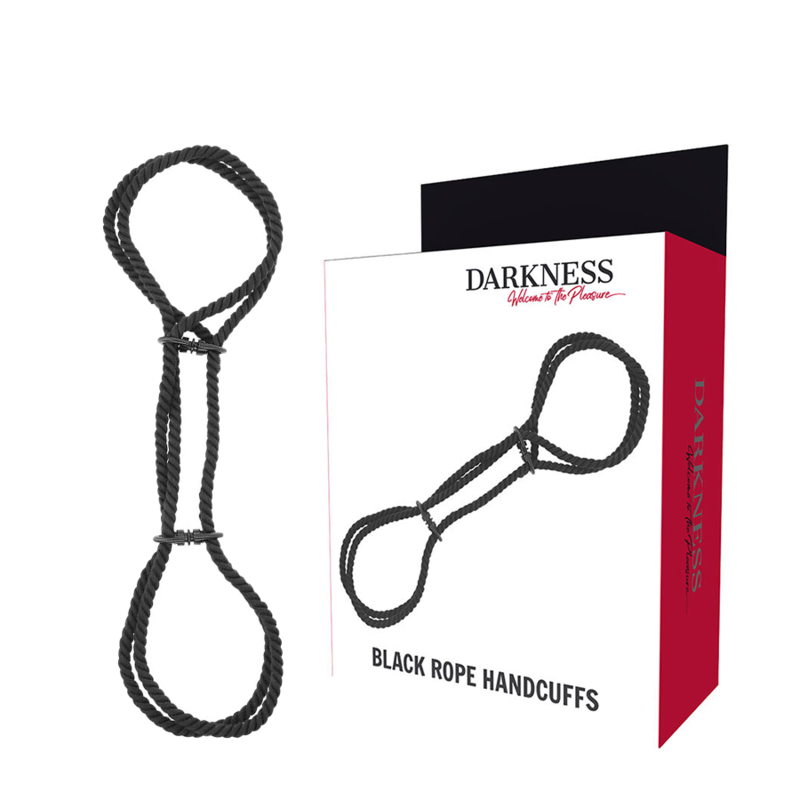 Darkness Bondage-Handschellen in Stringa 100% Baumwolle für Hände · Sextoys