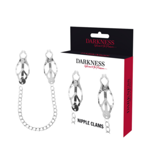 Darkness Bondage-Nippelklemmen aus Metall mit Kette