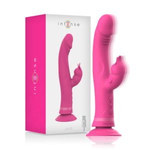 Intense High Tech-Julio Rabbit Vibrator Rosa aus Silikon-12 Geschwindigkeiten · Vibratoren
