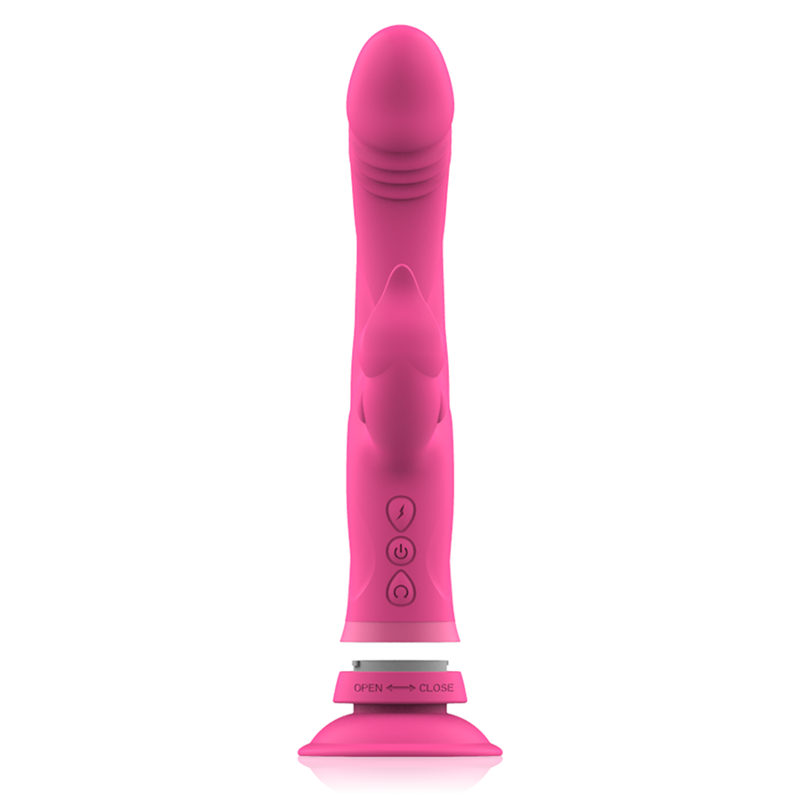 Intense High Tech-Julio Rabbit Vibrator Rosa aus Silikon-12 Geschwindigkeiten · Vibratoren (Bild 7)