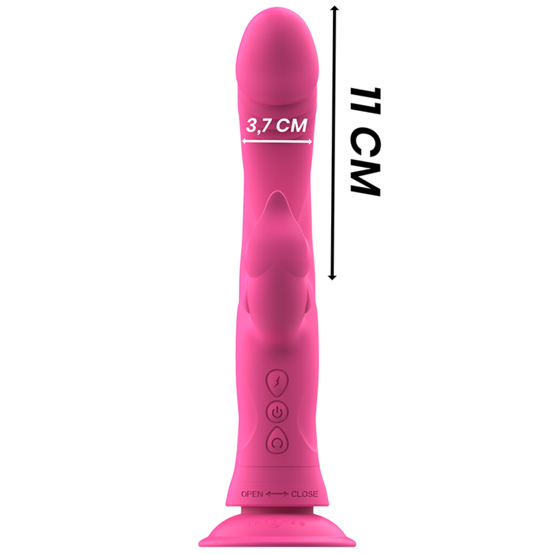 Intense High Tech-Julio Rabbit Vibrator Rosa aus Silikon-12 Geschwindigkeiten · Vibratoren (Bild 3)