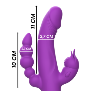 Intense High Tech-Casanova Rabbit Vibrator in Silikon Triplo · Vibratoren (Bild 5)