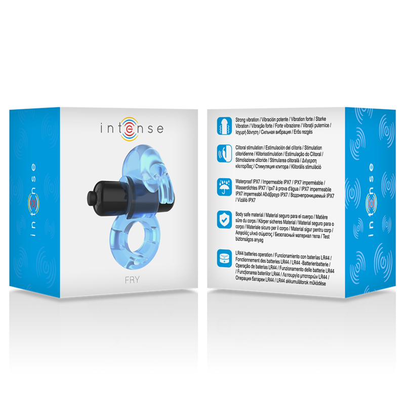 Intense For Him-Fry Ring Vibrator Blau-ABS, Wasserdicht · Vibratoren (Bild 5)