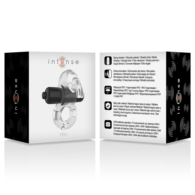 Intense For Him-Fry Ring Vibrator Hase Transparent-ABS · Vibratoren (Bild 5)