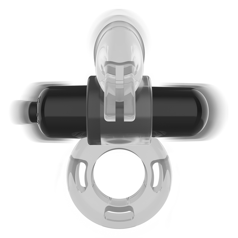 Intense For Him-Fry Ring Vibrator Hase Transparent-ABS · Vibratoren (Bild 3)