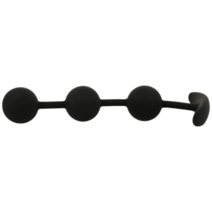 Black&silver-Harry Rosario Anal 3 Silikonkugeln 14 cm · Sextoys (Bild 3)