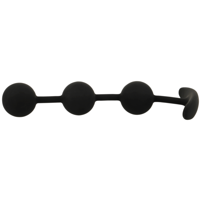 Black&silver-Harry Rosario Anal 3 Silikonkugeln 14 cm · Sextoys (Bild 3)