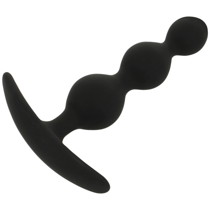 Black&silver-Rupert Kette von Analkugeln 10 cm-Silikon, Wasserdicht · Sextoys