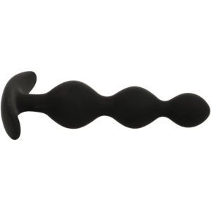 Black&silver-Rupert Kette von Analkugeln 10 cm-Silikon, Wasserdicht · Sextoys (Bild 4)