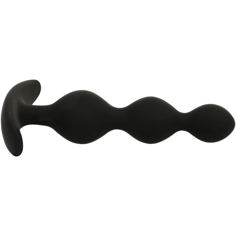 Black&silver-Rupert Kette von Analkugeln 10 cm-Silikon, Wasserdicht · Sextoys (Bild 4)
