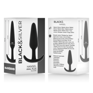 Black&silver-Hansel Analplug Silikon mit kleinem Griff Wasserdicht · Sextoys (Bild 5)