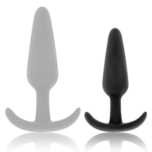 Black&silver-Hansel Analplug Silikon mit kleinem Griff Wasserdicht · Sextoys (Bild 3)