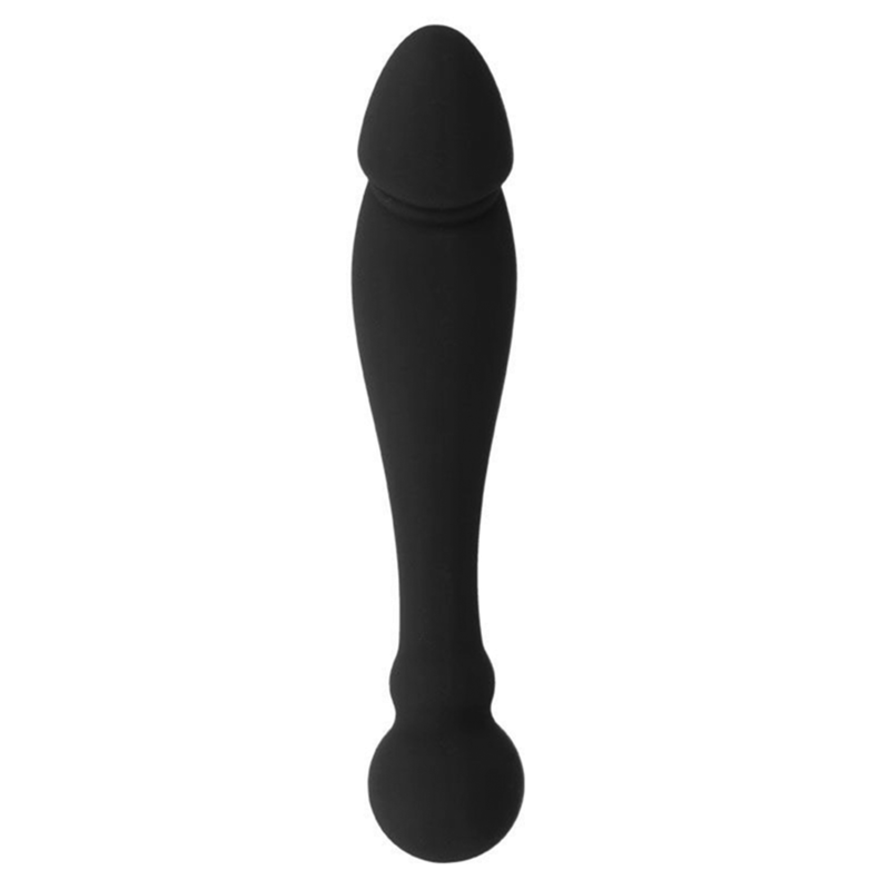 Black&silver-Karl Dildo Stimulator Punkt G 18 cm-Silikon · Sextoys (Bild 3)
