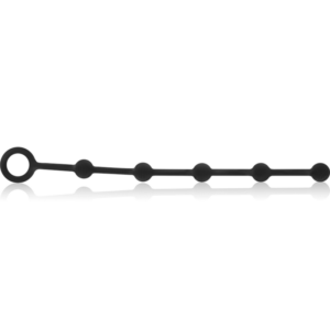 Black&silver-Korg Rosario Analkugeln für Anfänger Silikon · Sextoys (Bild 3)