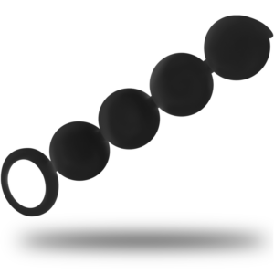Black&silver-Lennon Rosario Anal 4 Silikonkugeln 15 cm-Waterproof · Sextoys