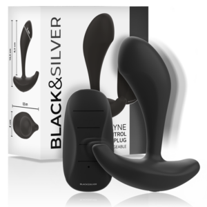 Black&silver-Dwayne Analplug Silikon mit Fernbedienung · Vibratoren (Bild 6)