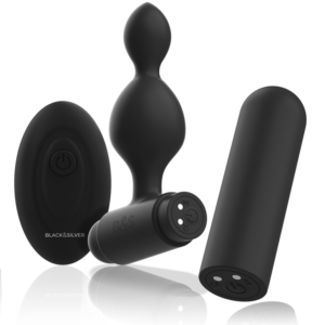 Black&silver-Tucker Klein Analplug Silikon mit Fernbedienung-10 · Vibratoren (Bild 5)