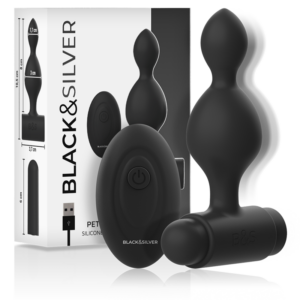 Black&silver-Tucker Klein Analplug Silikon mit Fernbedienung-10 · Vibratoren (Bild 6)