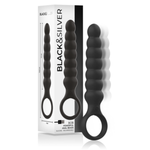 Black&silver-Bob leistungsstarker Anal-Silikon-10 Geschwindigkeiten-Dilatator · Vibratoren (Bild 5)