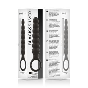Black&silver-Bob leistungsstarker Anal-Silikon-10 Geschwindigkeiten-Dilatator · Vibratoren (Bild 3)