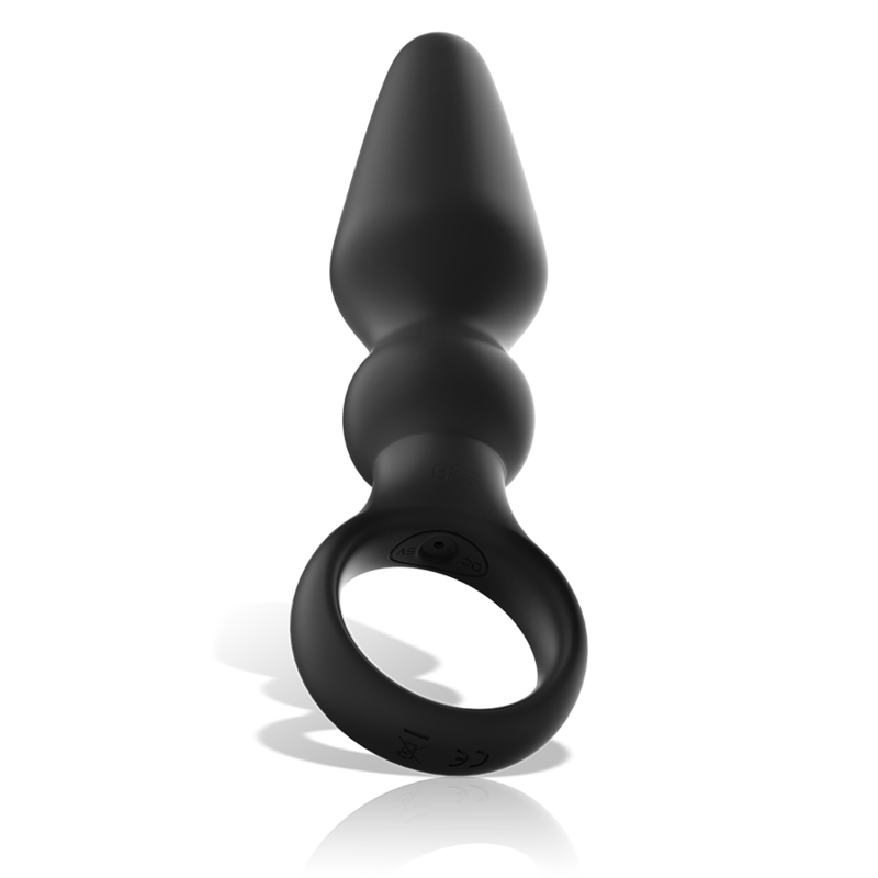 Black&silver-Ozzy Vibrator Analplug in Silikon · Vibratoren (Bild 4)