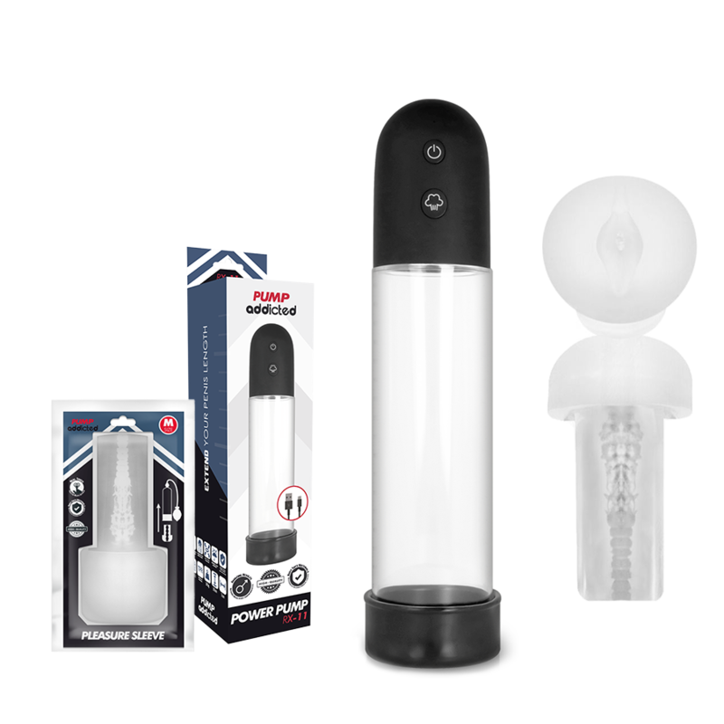 Pump Addicted-RX11 Automatisch mit Masturbator-Silikon, Wasserdicht · Sextoys (Bild 2)