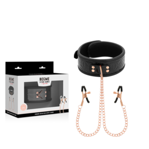 Begme-Halskette mit Nippelklemmen, gefüttert mit Neopren · Sextoys (Bild 6)