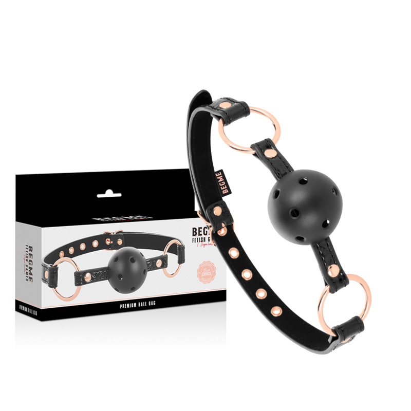Begme Black Edition-Black Edition Kugelbiss aus veganem Leder · Sextoys (Bild 2)