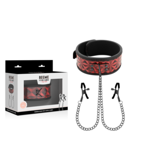 Begme-Halskette mit Nippelklemmen, gefüttert mit Neopren · Sextoys (Bild 14)