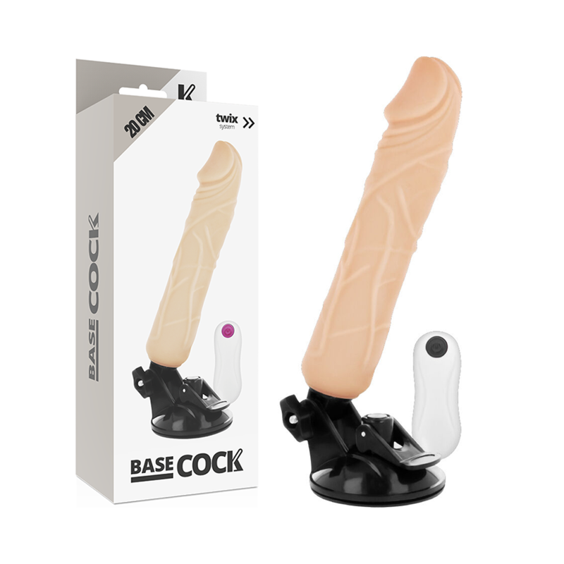 Basecock-Realistischer Vibrator mit Fernbedienung, 20 cm