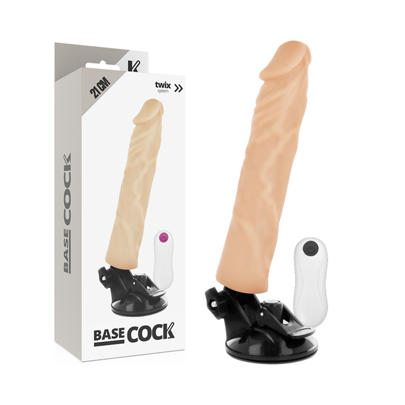 Basecock-Realistische Vibrator mit Fernbedienung 21 cm · Vibratoren