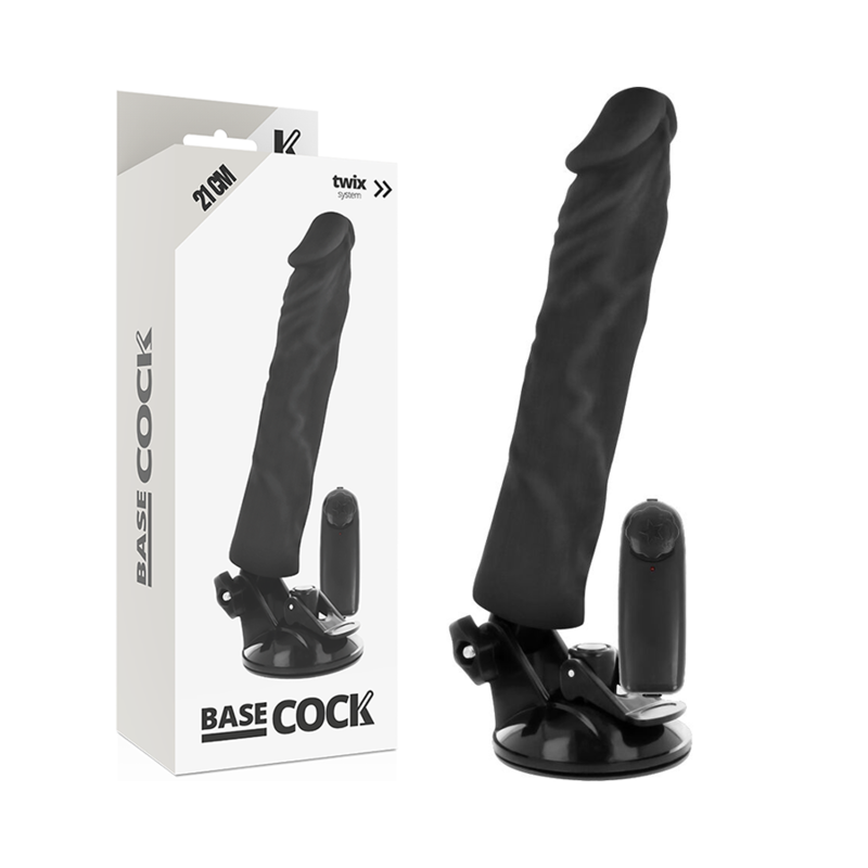 Basecock-Realistischer Vibrator mit Fernbedienung 21 cm, TPE