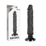 Basecock-Realistischer Vibrator 2 in 1 mit Saugnapf 20 cm · Vibratoren