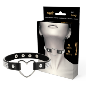 Coquette Accessories-Halskette Choker in Pelle Vegana mit Herz · Sextoys