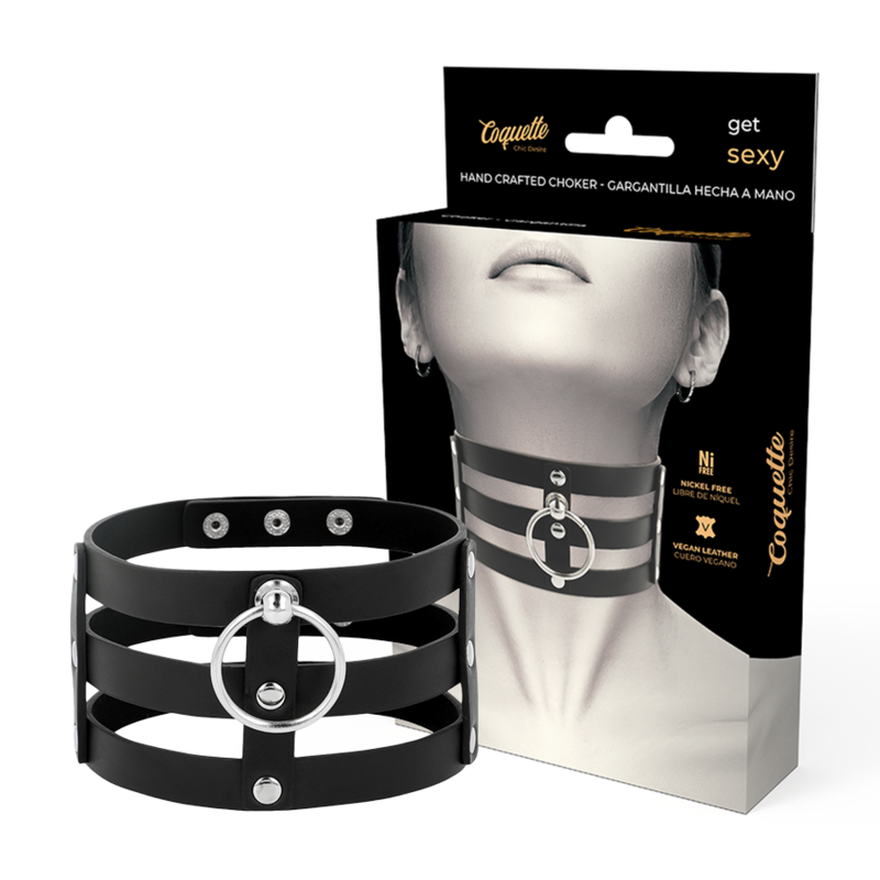 Coquette Accessories-Coquette Chic Desire Choker veganes Leder