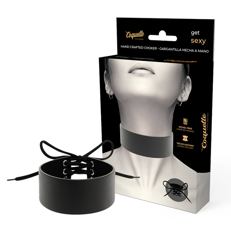 Coquette Accessories-Choker aus veganem Leder