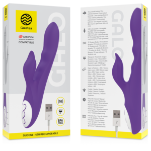 Galatea-Vibrator Lila + Fernbedienung Watchme-Silikon, 10 Geschwindigkeiten · Vibratoren (Bild 3)