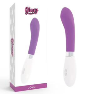 Glossy-John Vibrator Silikon, 10 Stufen, wasserdicht