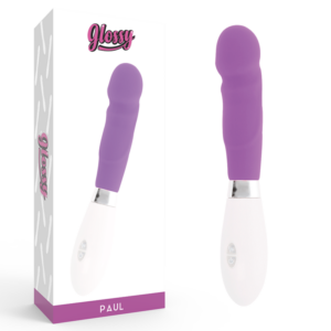 Glossy-Paul Vibrator Silikon, 10 Stufen, wasserdicht
