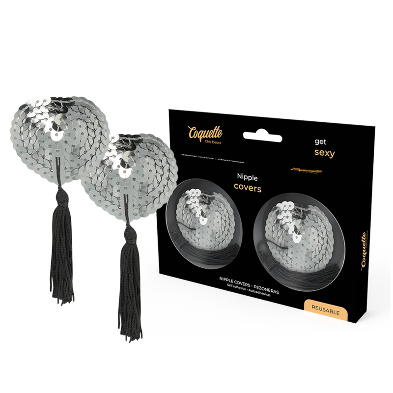 Coquette Chic Desire-Nippelabdeckungen aus Metall
