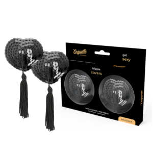 Coquette Accessories-Decken für schwarze Brustwarzen · Sexy Damen-Dessous