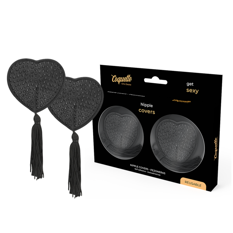 Coquette Accessories-Nippelabdeckungen Schwarz