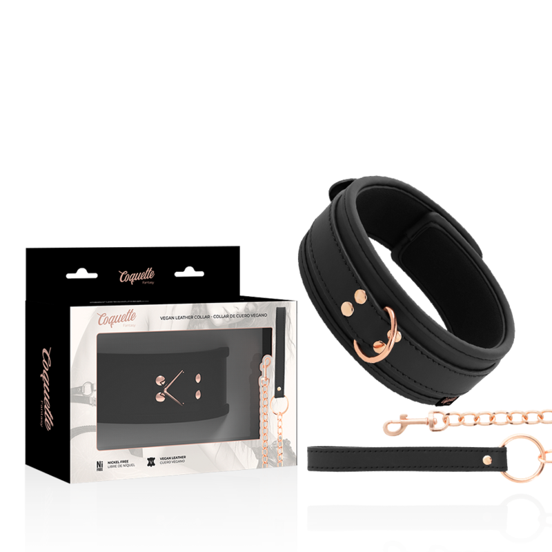 Coquette Fantasy-Coquette Chic Desire BDSM-Halsband aus Leder