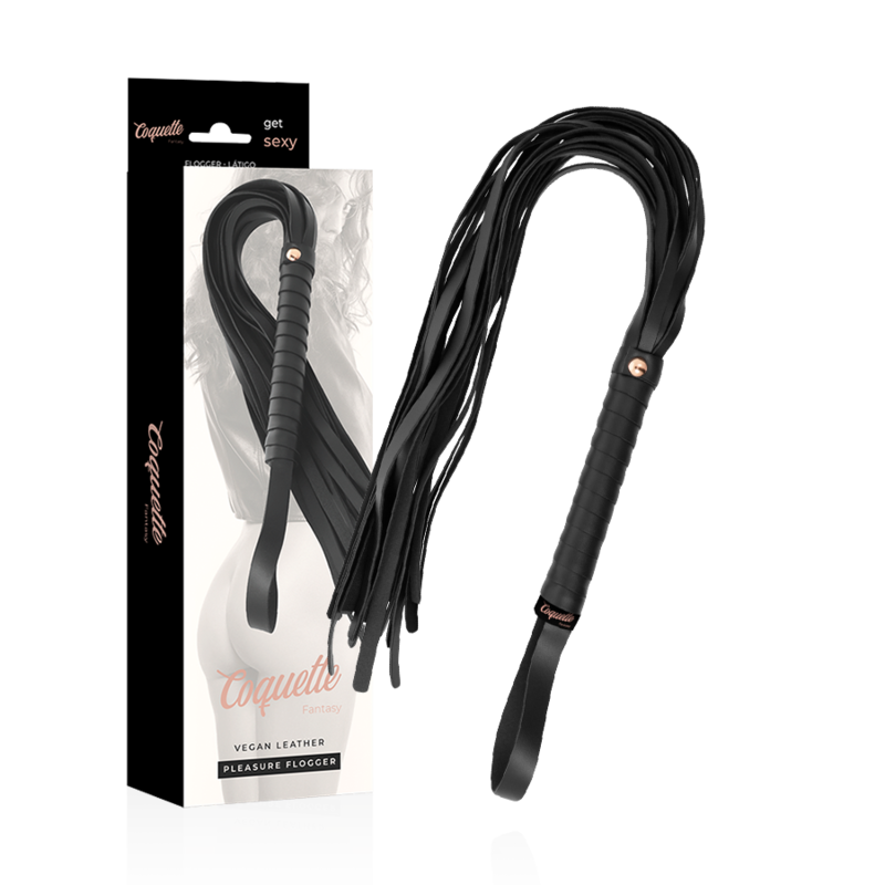 Coquette Fantasy-Fantasy Flogger aus veganem Leder